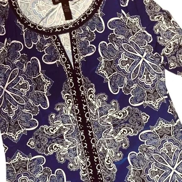 I.N.C beautiful long sleeve shirt dress - Picture 3 of 16